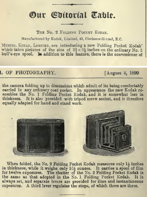 No. 2 Folding Pocket Kodak